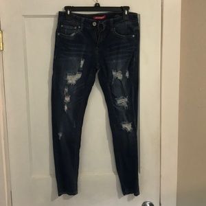 Unionbay mid-rise distressed jeans